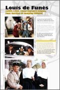 Panneau de l'exposition Louis de Funes