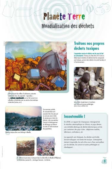 Panneau de l'exposition Dechets
