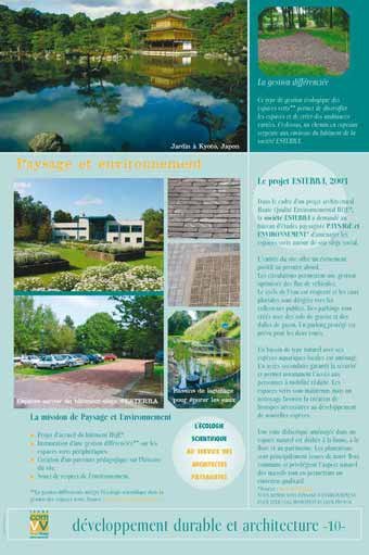 Panneau de l'exposition Developpement durable et architecture