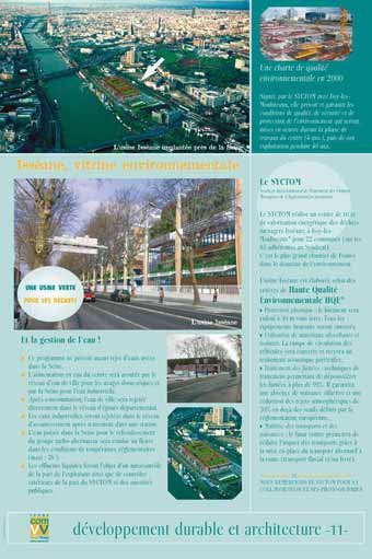 Panneau de l'exposition Developpement durable et architecture