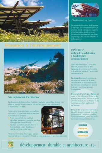 Panneau de l'exposition Developpement durable et architecture