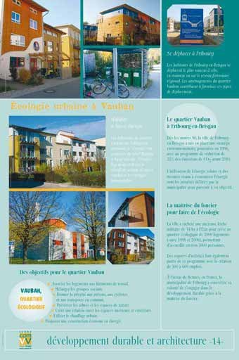 Panneau de l'exposition Developpement durable et architecture