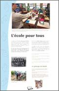Panneau de l'exposition L'ecole