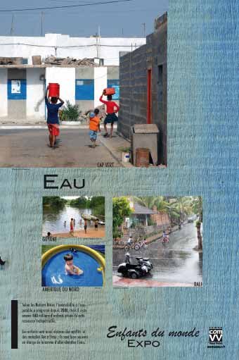 Panneau de l'exposition Enfants du monde