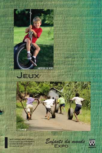 Panneau de l'exposition Enfants du monde