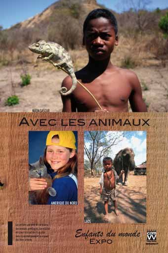 Panneau de l'exposition Enfants du monde