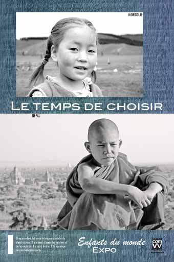 Panneau de l'exposition Enfants du monde