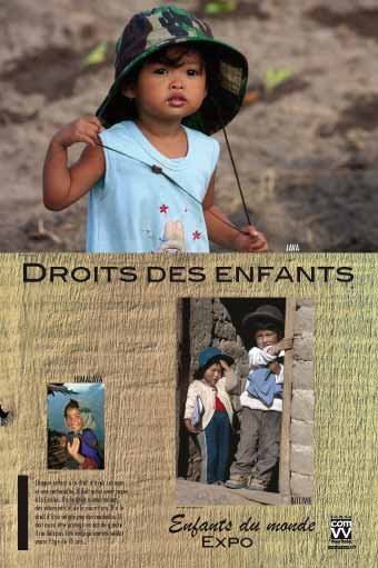 Panneau de l'exposition Enfants du monde