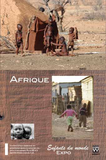 Panneau de l'exposition Enfants du monde