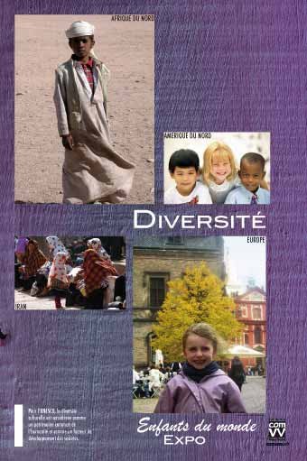 Panneau de l'exposition Enfants du monde