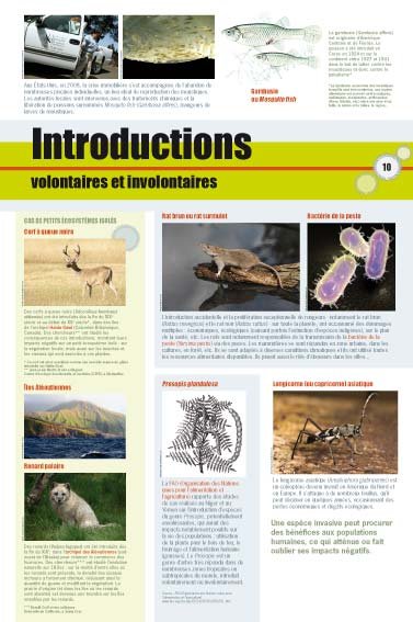 Panneau de l'exposition Especes invasives