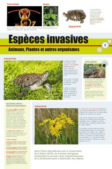 Panneau de l'exposition Especes invasives