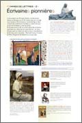 Panneau de l'exposition Femmes de lettres