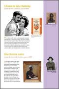 Panneau de l'exposition Figures feminines dans les oeuvres de fiction
