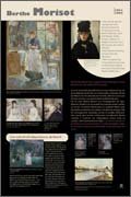 Panneau de l'exposition Femmes artistes peintres