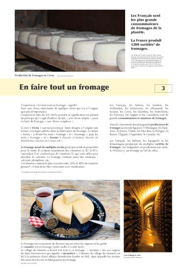 Panneau de l'exposition Fromages