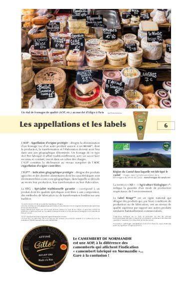 Panneau de l'exposition Fromages