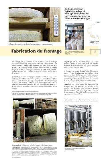 Panneau de l'exposition Fromages
