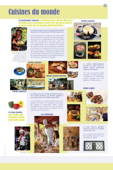 Panneau de l'exposition Gastronomie