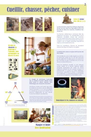 Panneau de l'exposition Gastronomie