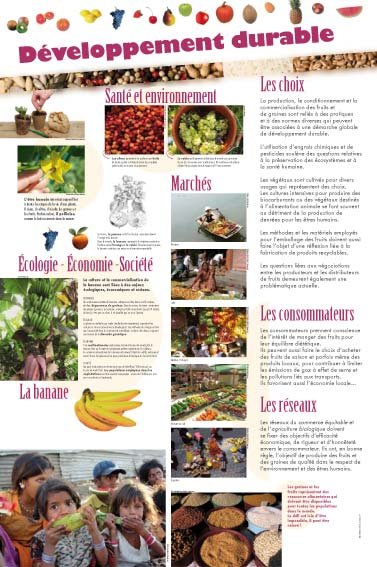 Panneau de l'exposition La graine et le fruit