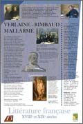 Panneau de l'exposition Litterature francaise XVIIIe et XIXe