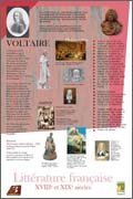 Panneau de l'exposition Litterature francaise XVIIIe et XIXe