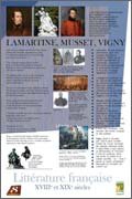 Panneau de l'exposition Litterature francaise XVIIIe et XIXe