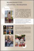 Panneau de l'exposition Marionnettes