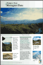 Panneau de l'exposition Montagnes et volcans