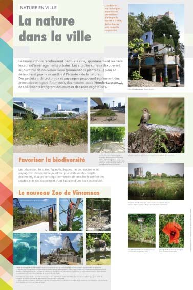 Panneau de l'exposition Nature en ville
