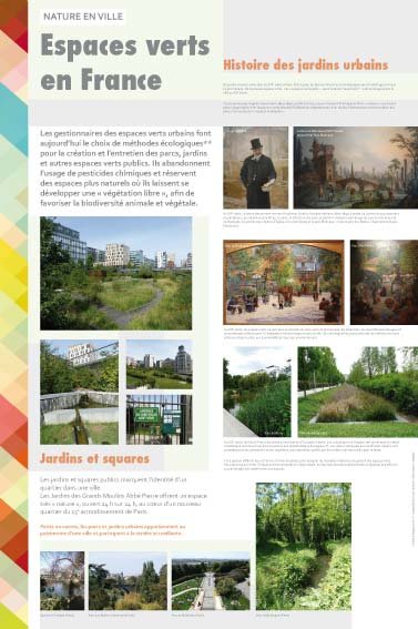Panneau de l'exposition Nature en ville