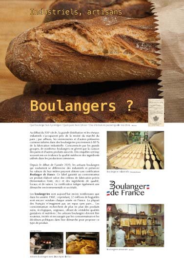 Panneau de l'exposition Pain