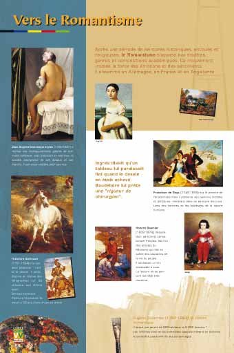 Panneau de l'exposition La peinture et les grands maitres