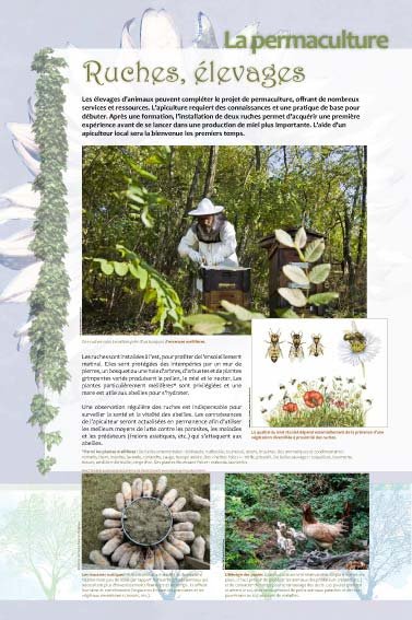 Panneau de l'exposition Permaculture