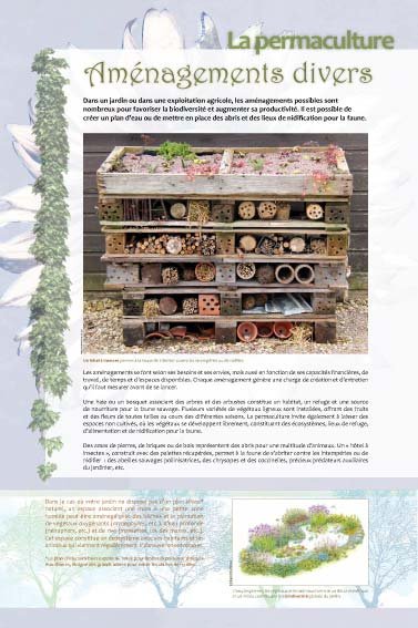 Panneau de l'exposition Permaculture