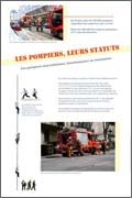 Panneau de l'exposition Les pompiers