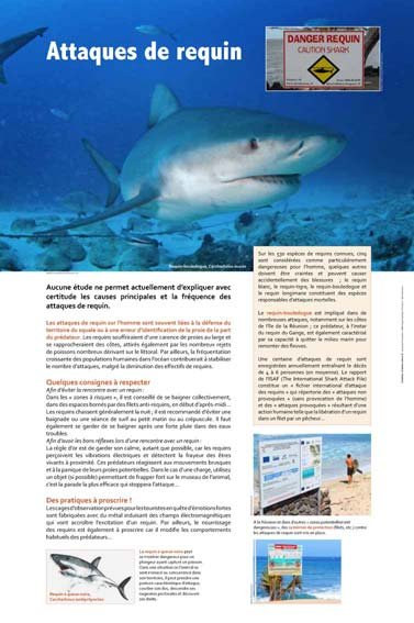 Panneau de l'exposition Requins
