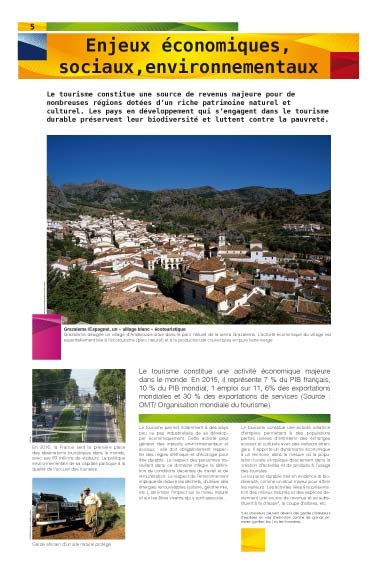 Panneau de l'exposition Tourisme durable