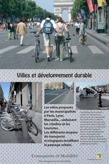 Panneau de l'exposition Transports et mobilite