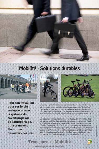 Panneau de l'exposition Transports et mobilite
