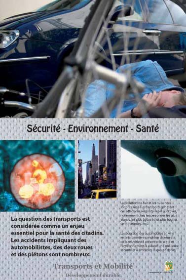 Panneau de l'exposition Transports et mobilite