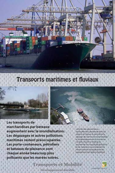 Panneau de l'exposition Transports et mobilite