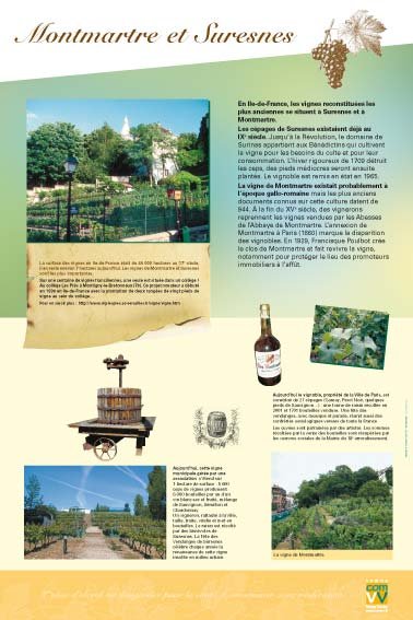 Panneau de l'exposition La vigne et le vin