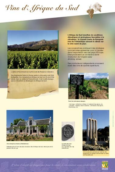 Panneau de l'exposition La vigne et le vin