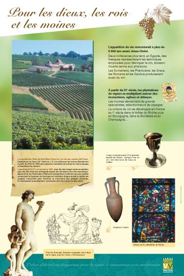 Panneau de l'exposition La vigne et le vin