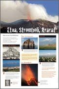 Panneau de l'exposition Volcans et seismes